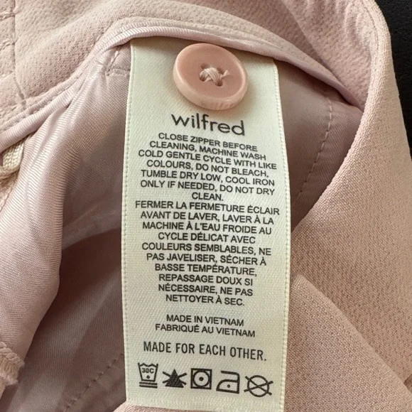 Wilfred Blush Pink Tailored High-Rise Trousers - Picture 4 of 4